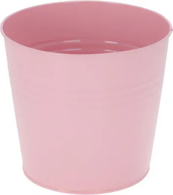 Obrázek produktu pro Zinkový obal na květináč, 13 x 11 cm, růžový