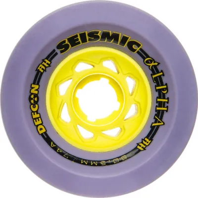 Zdjęcie produktu dla Kółka do deskorolki – Alpha – 80,5 x 60 mm 74a – Plum Defcon – Whalph80.5 74Adef – Seismic