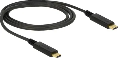 Obrázek produktu pro DeLOCK 85531, 1 m, USB C, USB C, USB 3.2 Gen 2 (3.1 Gen 2), 10 Gbit/s, Černá