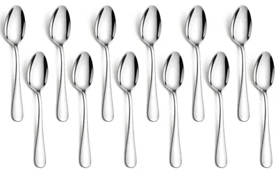 12 Espressolöffel aus Edelstahl, 12,7 cm, spülmaschinenfest