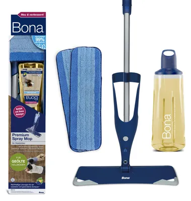 Zdjęcie produktu dla Bona Wischmopp, mop do podłóg ze spryskiwaczem, wysokiej jakości mop spryskujący