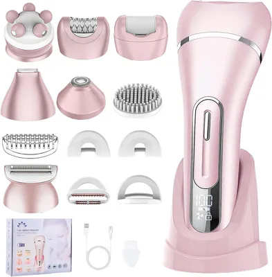 Produktbild von Damen,Intimrasierer für frauen,Damenrasierer Elektrisch,Bikini trimmer damen intimbereich,IPX7 Wasserdichter,Led-Anzeige,für Bikini,Achseln,Beine