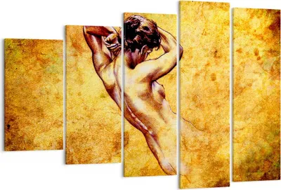 Produktbild von Bild auf Leinwand - Leinwandbild - Weibliches Modell Körper posiert - 150x100cm - Wand Bild - Wanddeko - Leinwanddruck - Bilder - Kunstdruck - Leinwand bilder - Wandkunst - EG150x100-0520