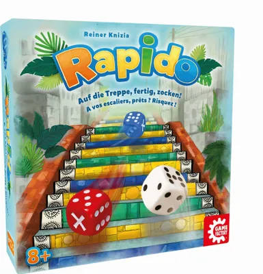 Produktbild von Game Factory Rapido Strategisches Familienspiel für 2 bis 6 Spieler, empfohlen ab 8 Jahren