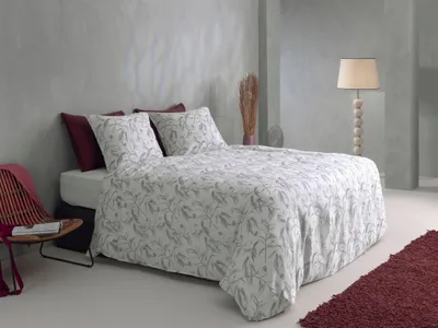 Produktbild von Zohome Satinado Bettbezug - 135x200 cm – Baumwoll-Satin – Hochwertige Bettwäsche mit Uni motiv – Weich - Atmungsaktiv und Hautfreundlich – inkl. 80x80 cm Kissenbezug – Weiß