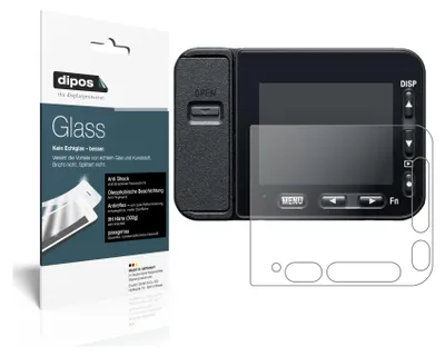 Produktbild von 2x Schutzfolie für Sony DSC-RX0M2 matt - Anti-Shock 9H Folie dipos Glass Kunststoffglas