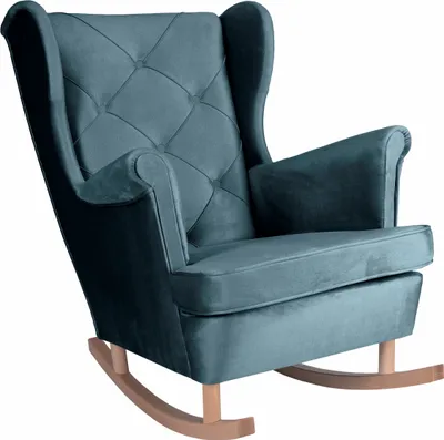 Produktbild von Křeslo Schaulk Křeslo do obývacího pokoje Velvet lounge chair Televizní křeslo Relaxační křeslo Křeslo do obývacího pokoje Křeslo ke kávě Křeslo, 102 x 81 x 95 cm, modrá barva