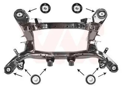 Immagine prodotto di Porta-asse VAN WEZEL 0657629 posteriore per BMW Serie 3 Station Wagon (E91)