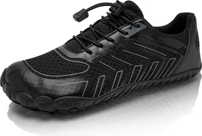 Produktbild von Trail-Laufschuhe Sportschuhe für Training Breite Zehenbox Schwarz 41 EU