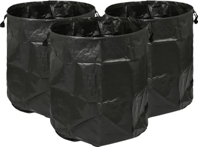 Produktbild von Robuste Gartenabfallsäcke – 500 l – Schwarz – 3er-Pack