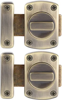 Produktbild von Türriegel, Diebstahlsicherung für Tore, Edelstahl, Sicherheitsschranktürschloss, Schiebetürschloss für Haustüren, Drehriegel, Riegelschloss, Schieberiegel, Grünbronze