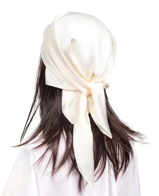 Immagine prodotto di Fasce per capelli MEANBEAUTY da donna, sciarpe quadrate in raso, sciarpe per il collo da 70 cm
