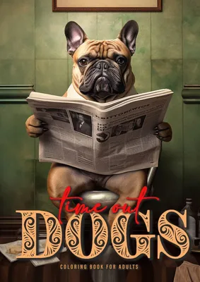 Produktbild von Auszeit Hunde Malbuch für Erwachsene