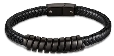 Produktbild von Lederarmband schwarz LS2047-2/4 Lotus Style Herren Armband