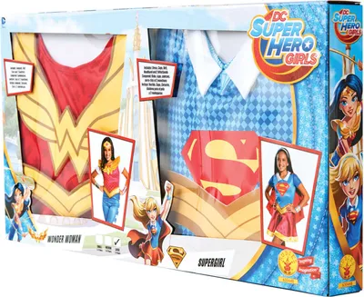 Obrázok produktu pre Detský kostým DC Superhero Girls v dvojbalení – veľkosť L