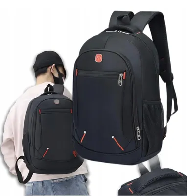 Produktbild von BAG STREET Geräumiger Rucksack 30L Laptop Freizeit Schwarz