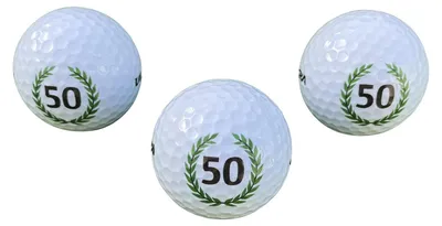 Immagine prodotto di Set di 3 palline da golf per il 50° compleanno, confezionate in una scatola regalo