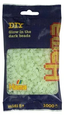 Image de 1.000 pièces HAMA perles vert fluo