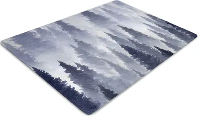 Produktbild von Stuhlunterlage Bürostuhlunterlage 120 cm x 90 cm Bodenmatte Bürostuhlunterlage - Waldlandschaft.