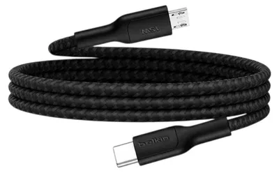 Produktbild von Belkin BoostCharge Pro USB-C auf Micro-USB-Kabel, schwarz