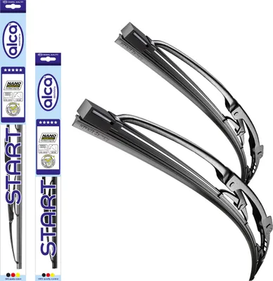 Produktbild von alca® Scheibenwischer für TOYOTA MR2 III 10.1999 - 06.2007, START, Nanographitbeschichtung, Klassischer vollverzinkter Stahlrahmen, Edelstahlfeder, Flexibel