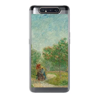 Produktbild von MuchoWow® Handyhülle Schutzhülle Hülle für Samsung Galaxy A80 Garten mit Liebenden - Vincent van Gogh Silikon Softcase Handy Hülle - Schutzdeckel