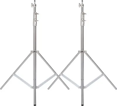 Produktbild von Universelles teleskopisches Fotohintergrund-Stützsystem, verstellbare Höhe 2,9 m, Querarm 2 m/3 m, 2Stk 280cm