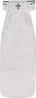 Obrázok produktu pre QHP Plastron Novah, farba: biela/čierna, veľkosť: M