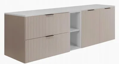 Immagine prodotto di Rodan Mobile Sottolavabo 160cm - Beige-Bianco - Set Mobili Bagno - Sospeso - FLOW