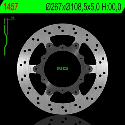 Produktbild von Ng Bremsscheibe Hinten Für Ktm 1050/1190/1290 Adventure '13-'15 (Schwimmend) (267X108.5X5) (6X6.5Mm)