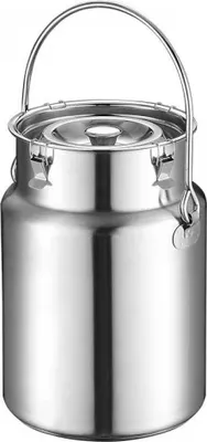 Produktbild von Versiegelter Milchkrug aus Edelstahl 304, 5 l Fassungsvermögen, mit Griff für einfache Handhabung