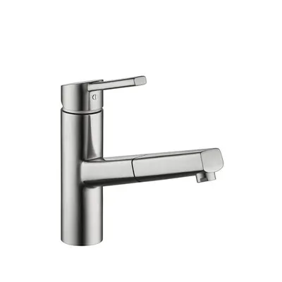 Immagine prodotto di Miscelatore in acciaio inox KWC luna e con bocca estraibile fino a 600 mm.