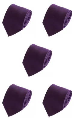 Produktbild von Fabio Farini - 10 Stück Schlips in verschiedenen Breiten Violett