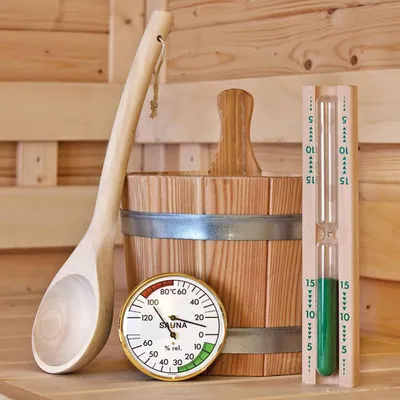Produktbild von FinnTherm Sauna-Zubehörset Zubehör aus Holz