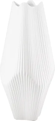 Produktbild von GILDE Vase Lamellen weiß H. 30 cm, 55377
