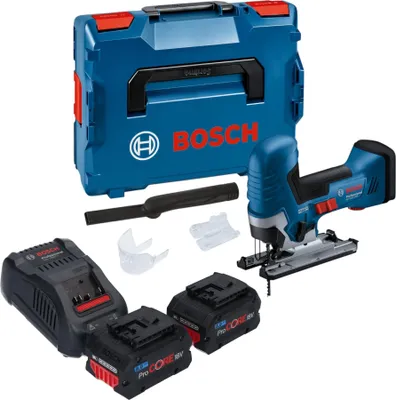 Produktbild von Bosch GST 18V-125 S Professional Akku Stichsäge 18 V 125 mm Brushless + 2x ProCORE Akku 8,0 Ah + Ladegerät + L-Boxx