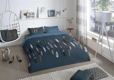 Zdjęcie produktu dla Muller Textiles 6659.20.13, Koc do nakrycia w zestawie, Poszewka na poduszkę dołączona