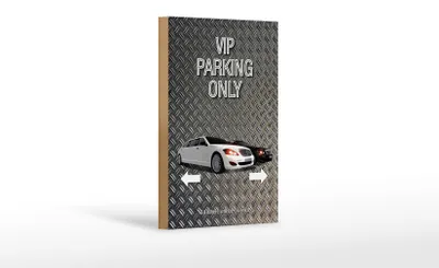 Produktbild von Holzschild Spruch 12x18cm Parken VIP parking only