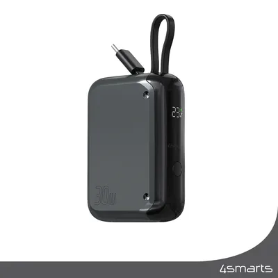 Obrázek produktu pro 4smarts Powerbank Pocket s kabelem USB-C 10000mAh vesmírně šedá (540699)