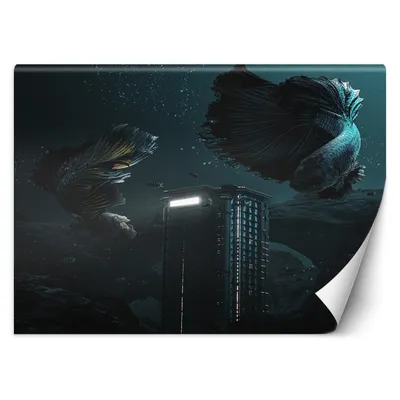 Produktbild von FOTOTAPETE Wolkenkratzer im Meer 450x315 cm VLIES Tapete Wandtapete Wandbilder Wanddekoration Design Wohnzimmer Schlafzimmer Flur Büro Küche