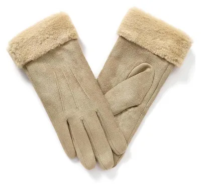 Produktbild von Handschuhe Damen Winter Warm Touchscreen Gefüttert M Beige