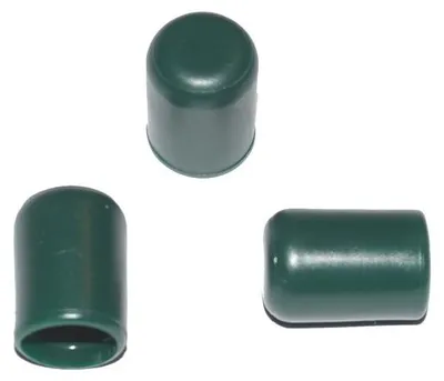 Produktbild von 100 x Kappe für Rundrohr D=8 mm L=12 mm grün PVC