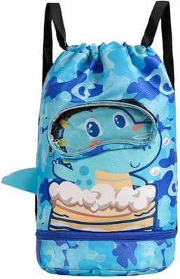 Produktbild von Wasserdichte Schwimmtasche für Kinder – Sporttasche mit Kordelzug
