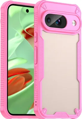 Produktbild von Hülle für Google Pixel 9 - Phonesta Shockproof Armor Semi-Transparent Back Cover - Rosa