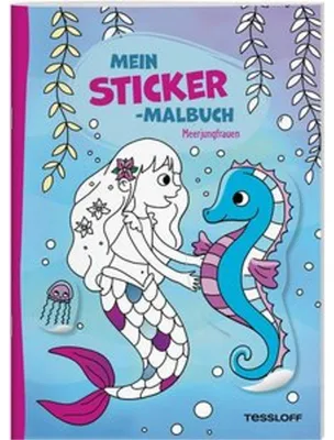 Produktbild von Mein Sticker-Malbuch. Meerjungfrauen