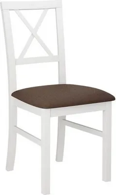 Immagine prodotto di Sedia da pranzo FRATONIA 5 - bianco / marrone 2