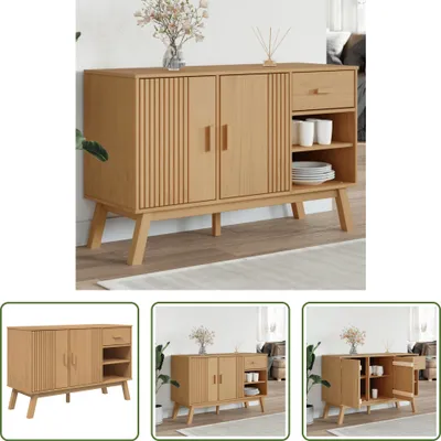 Obrázek produktu pro The Living Store Příborník OLDEN Brown 114x43x73,5 cm Borovicový masiv