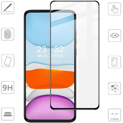 Produktbild von Für Motorola Moto G84 5G 2x 3D Display Full LCD H9 Hart Glas Folie Seiten Schutz
