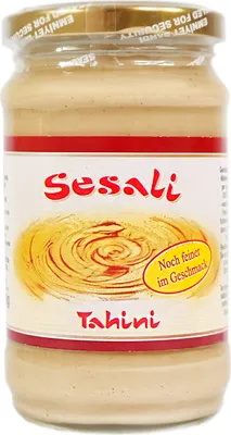 Produktbild von SESALI Tahini Weiße Sesampaste 300g | Tahin für Hummus, Salatsaucen und zum Kochen