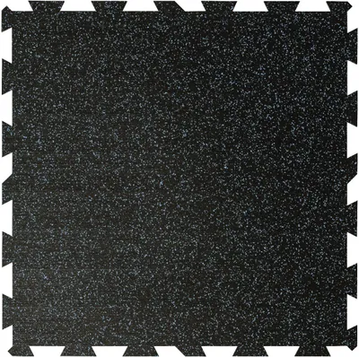 Produktbild von Sportbodenbelag aus Gummi – Puzzle-Matten 6 mm 1 x 1 mtr. Blau